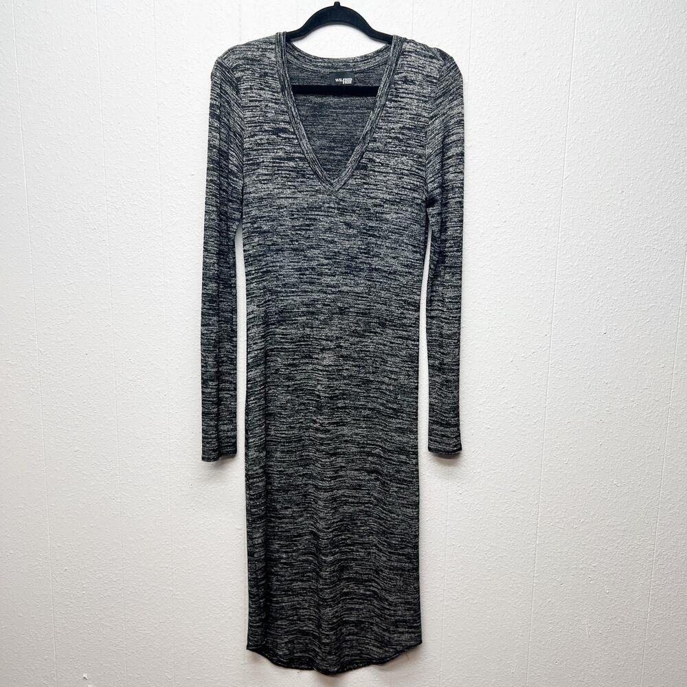 Wilfred Free Space Dye Feminine Old Money Quiet Luxury Womens Midi Dress Medium